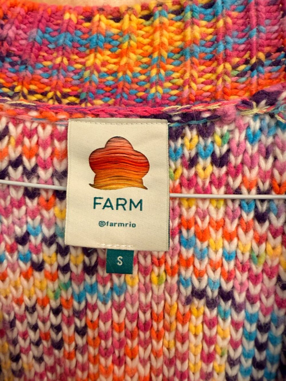 Farm Rio Multicolored Wild Hearts Cardigan - Picture 7 of 16